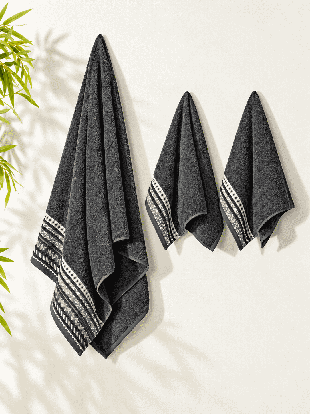 Picasso 3-Piece Towel Set Tribal Border