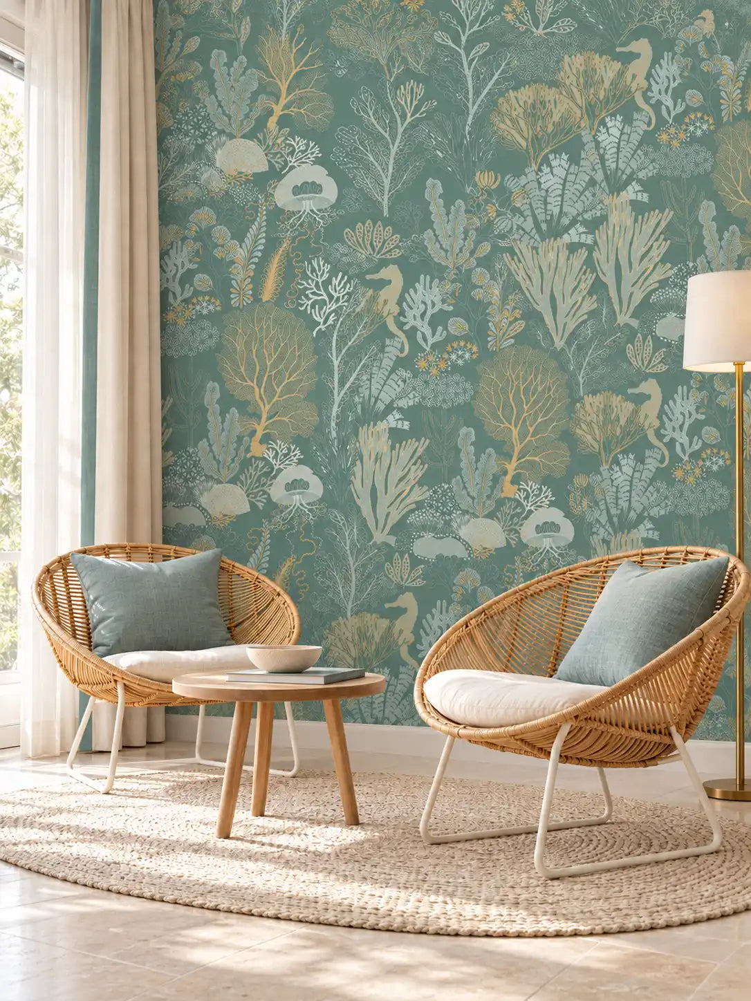 Neravelle Ocean Garden Wallpaper