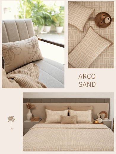 Sadyaska Palm Springs Arco Cotton Bedding Set