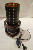 Wooden & Glass Finish Table Lamp