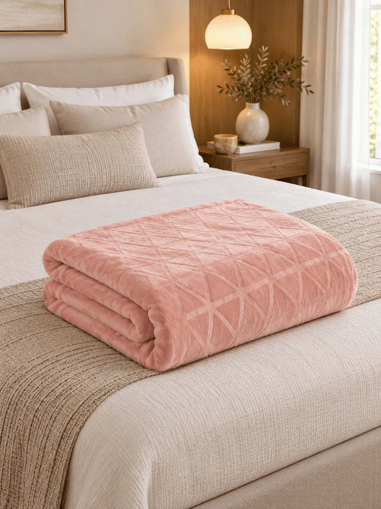 Blush Haven King Size Blanket