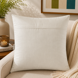 White typography printed polysilk cushion cover with vintage car graphics