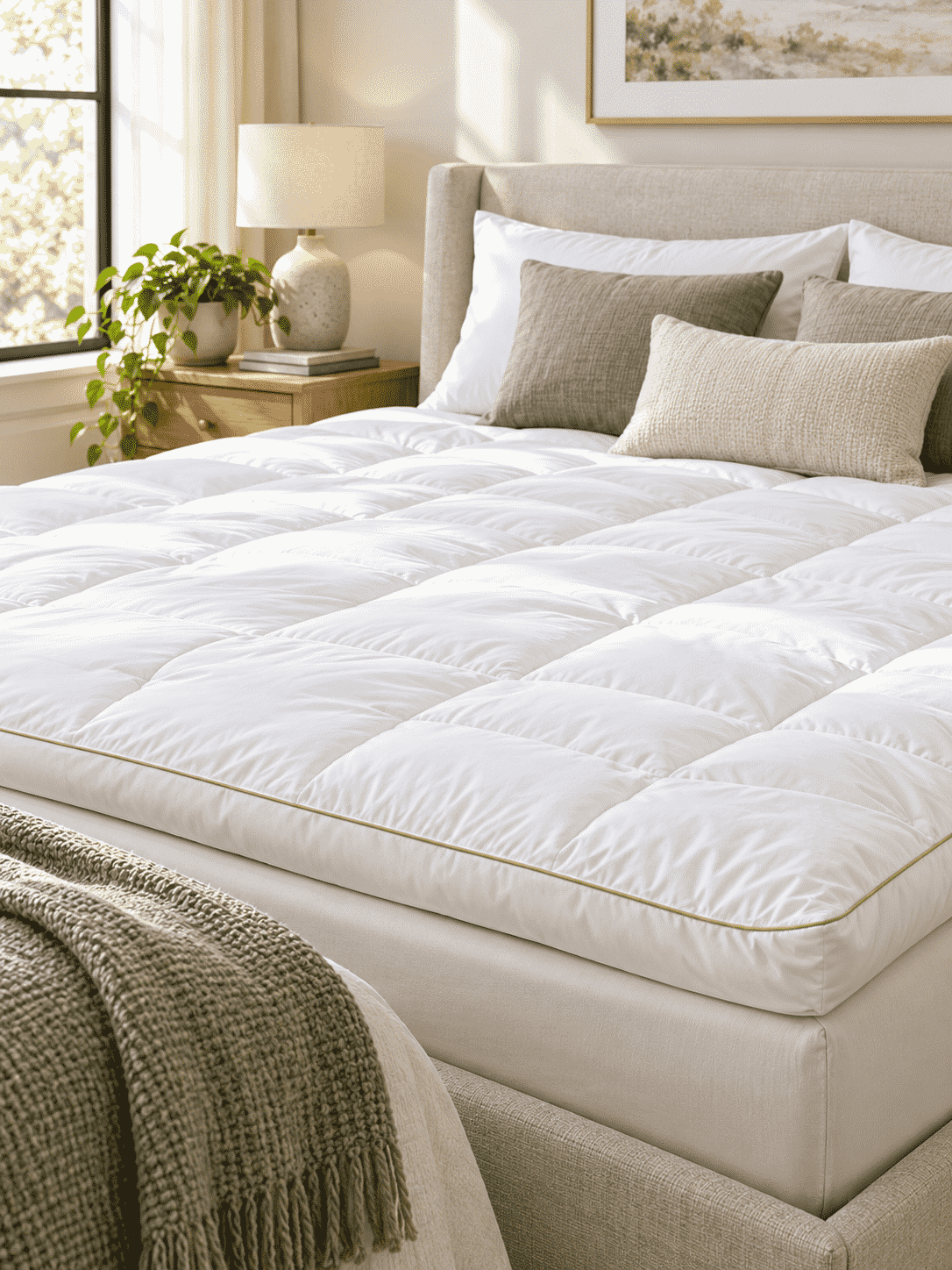Firm Yet Soft Ball Fibre Mattress Topper