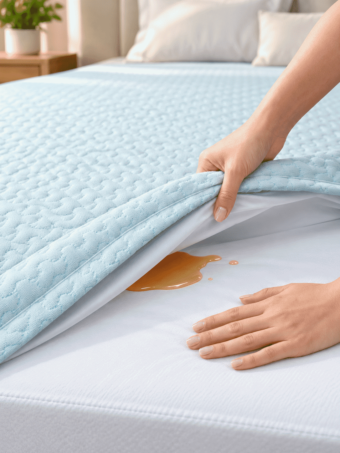 Bamboo Breeze Waterproof Mattress Protector