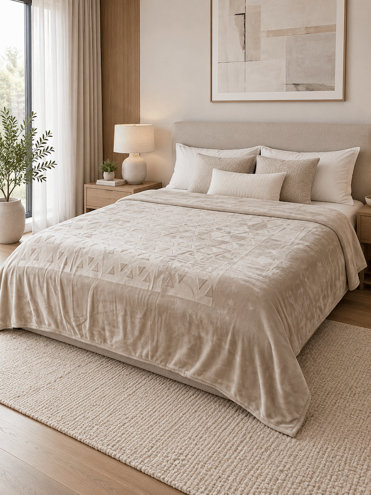 Blush Haven King Size Blanket