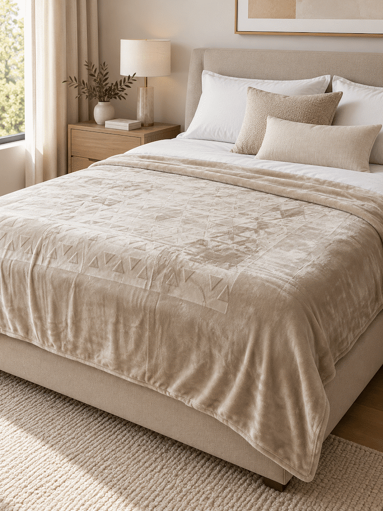 Blush Haven King Size Blanket