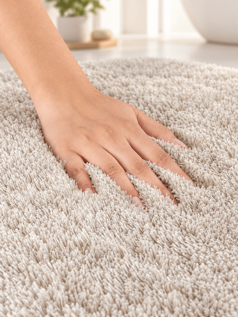Round Lamb Bathmat