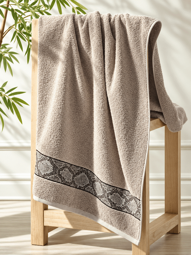 Picasso Bath Towel Diamond Border