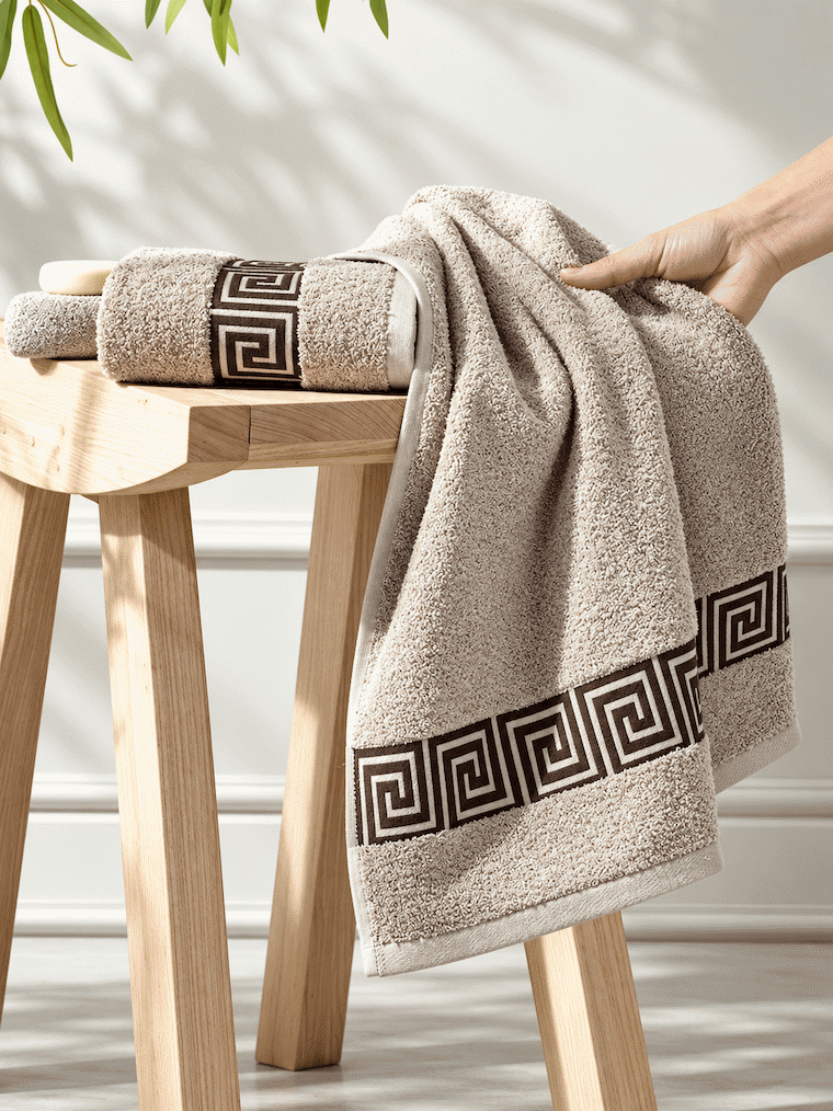 Picasso Hand Towel Greek Key Border