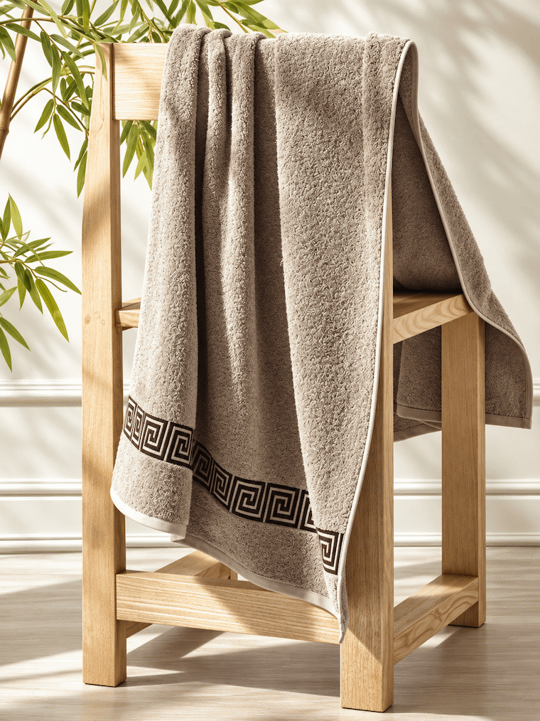 Picasso Bath Towel - Greek Key Border