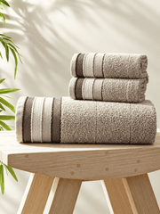 Picasso 3-Piece Towel Set Linear Border