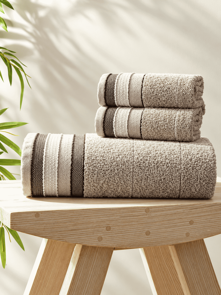 Picasso 3-Piece Towel Set Linear Border
