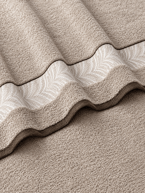 Picasso Bath Towel Herringbone Border