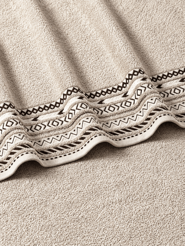 Picasso Bath Towel Tribal Border