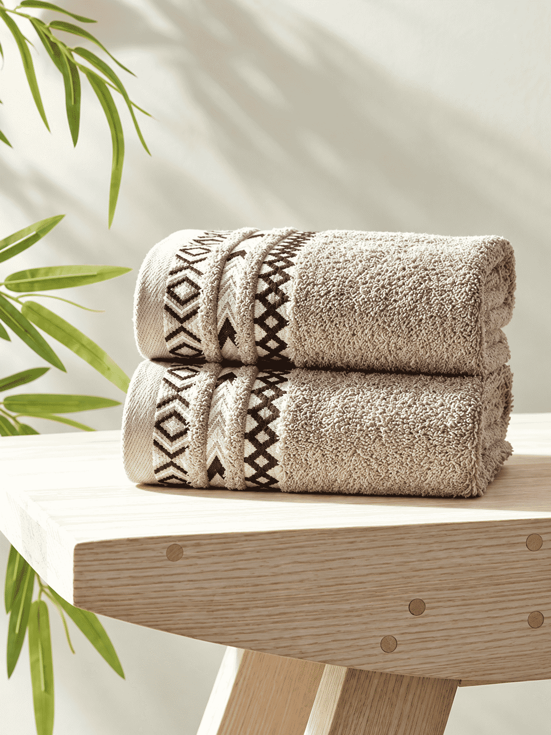 Picasso Hand Towel Tribal Border