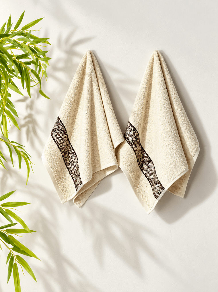 Picasso Hand Towel Diamond Border