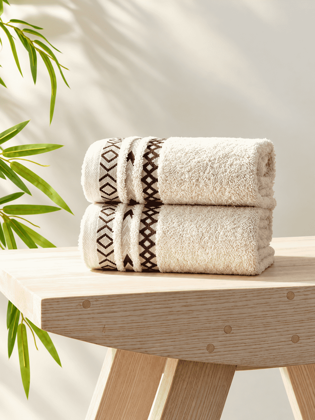Picasso Hand Towel Tribal Border