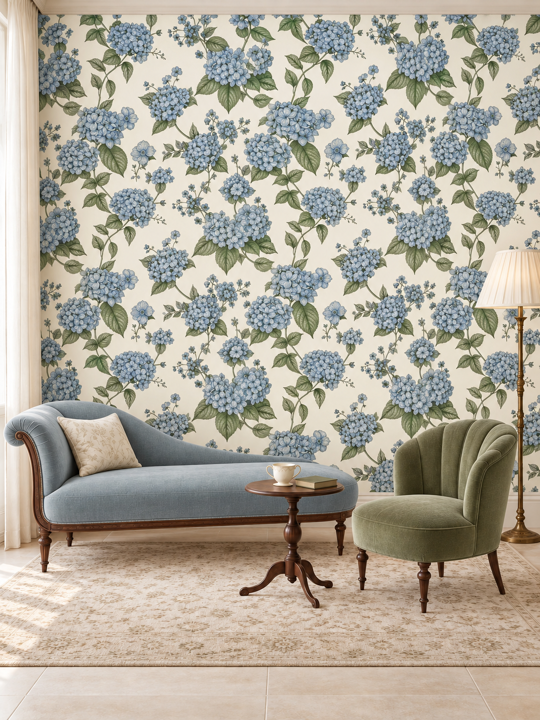 Hydrelia Hydrangea Blossom Wallpaper