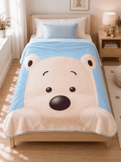 Teddy Print Kids Blanket