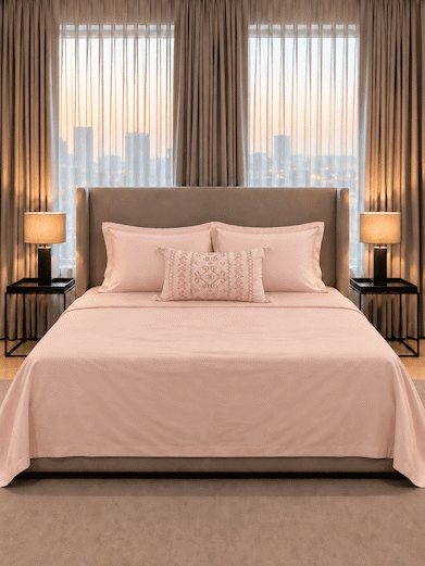 Lorenza Keya 1000TC Cotton Rich King Size Bedsheet