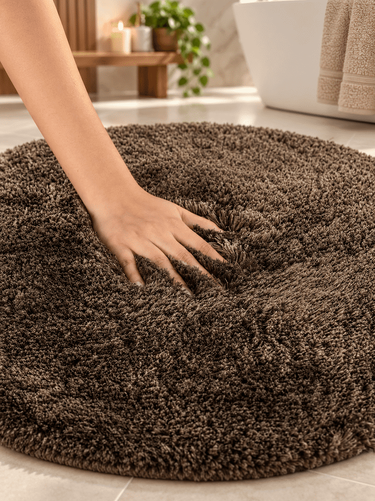 Round Lamb Bathmat