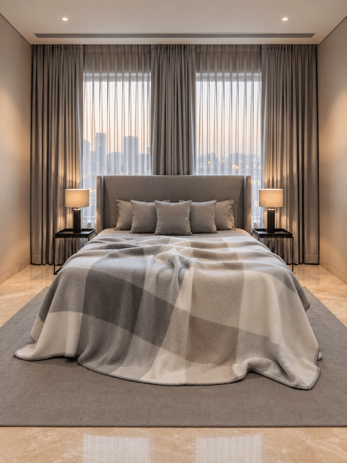 Biederlack Plush Home Double bed Blanket – Made in Germany
