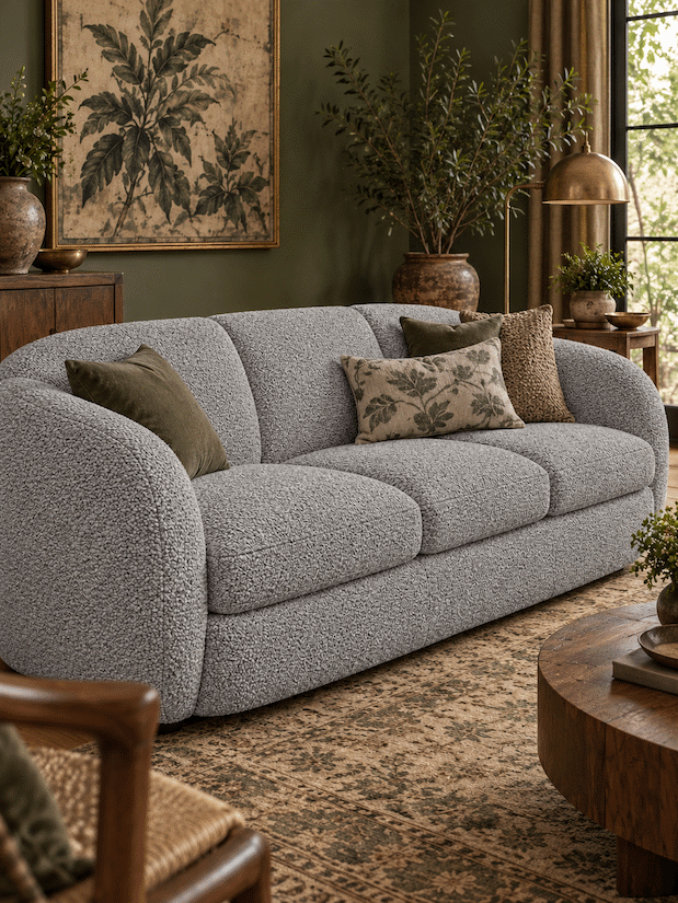 Lukora Two-Tone Textured Upholstery Fabric