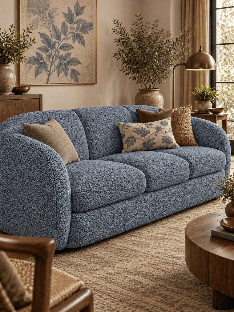 Lukora Two-Tone Textured Upholstery Fabric