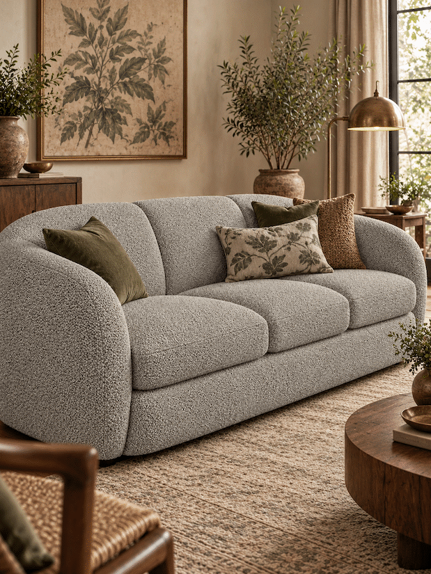 Lukora Two-Tone Textured Upholstery Fabric