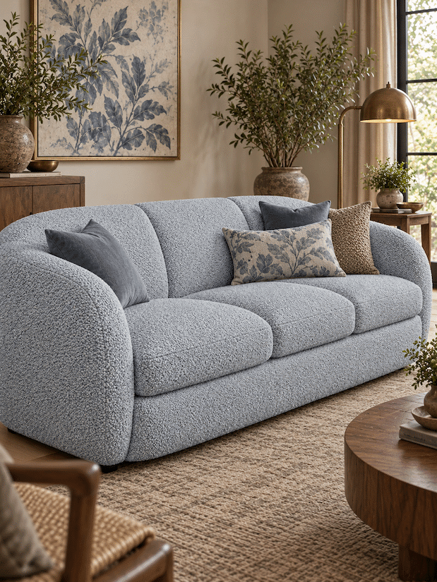 Lukora Two-Tone Textured Upholstery Fabric