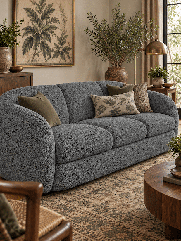 Lukora Two-Tone Textured Upholstery Fabric
