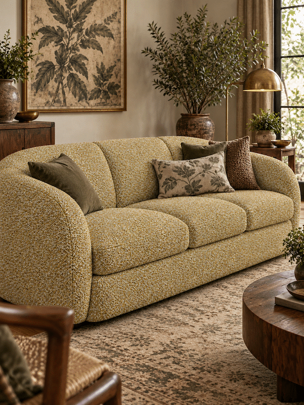 Lukora Two-Tone Textured Upholstery Fabric