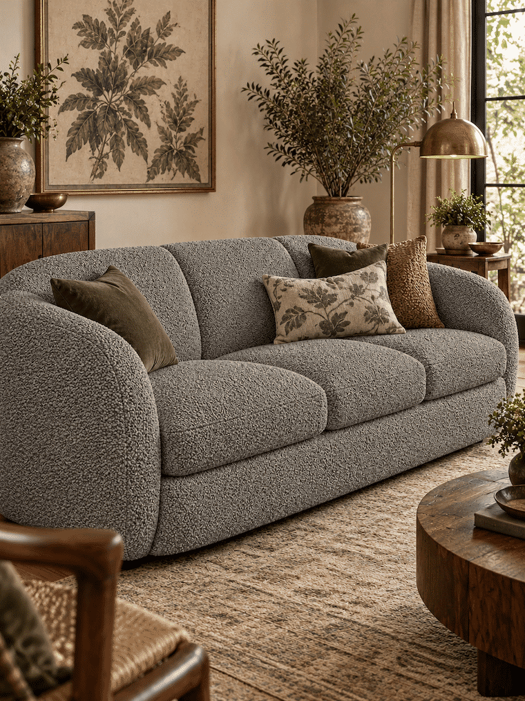 Lukora Two-Tone Textured Upholstery Fabric