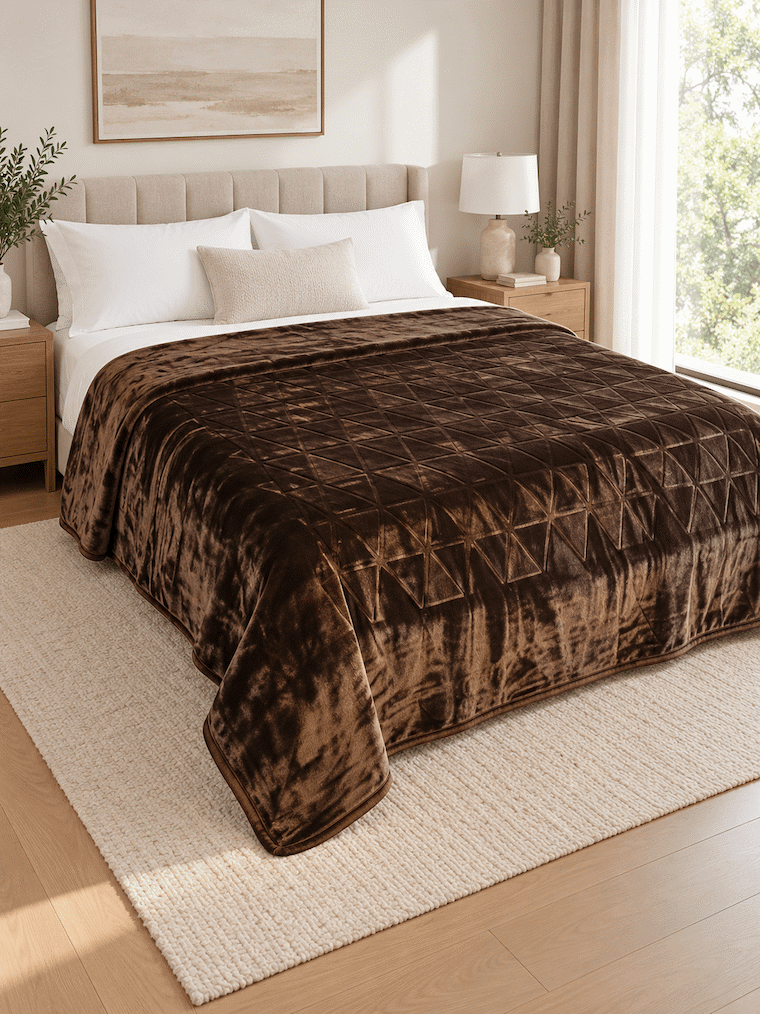 Blush Haven King Size Blanket