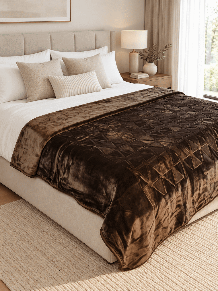 Blush Haven King Size Blanket