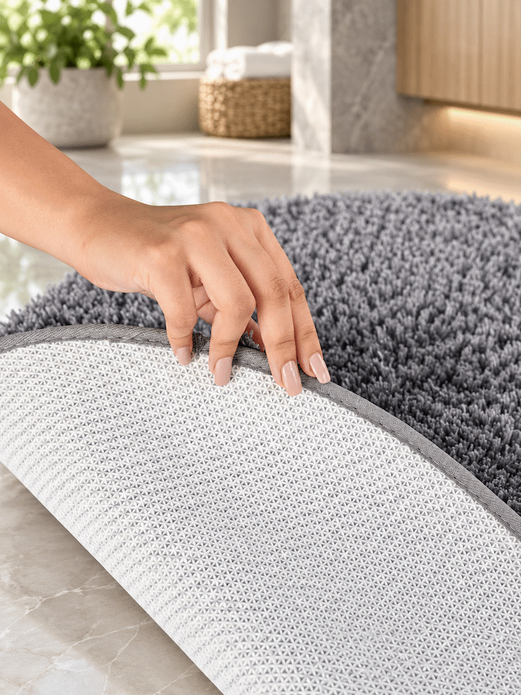 Round Lamb Bathmat