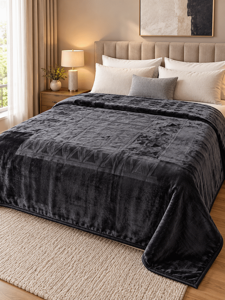 Blush Haven King Size Blanket