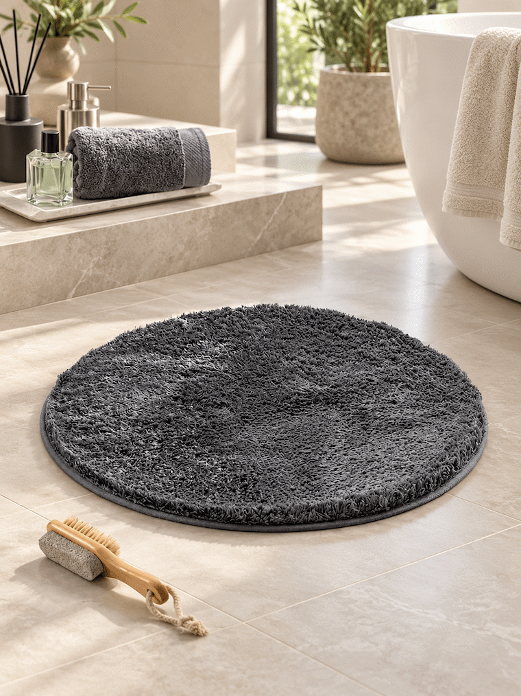 Round Lamb Bathmat