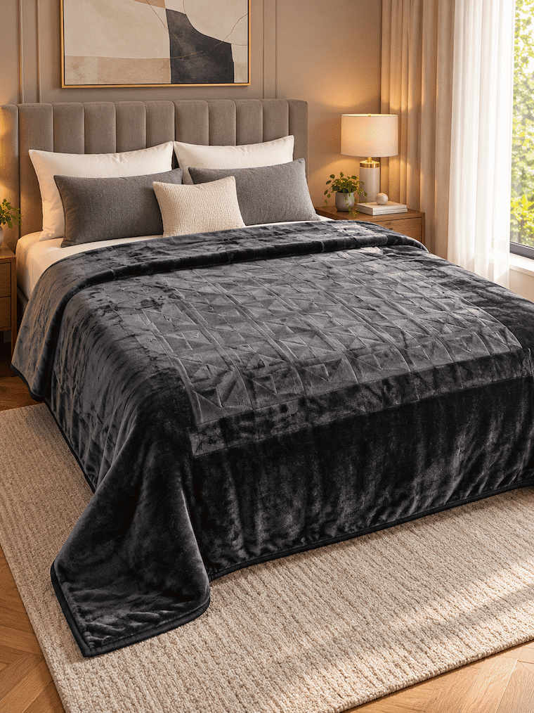 Blush Haven King Size Blanket