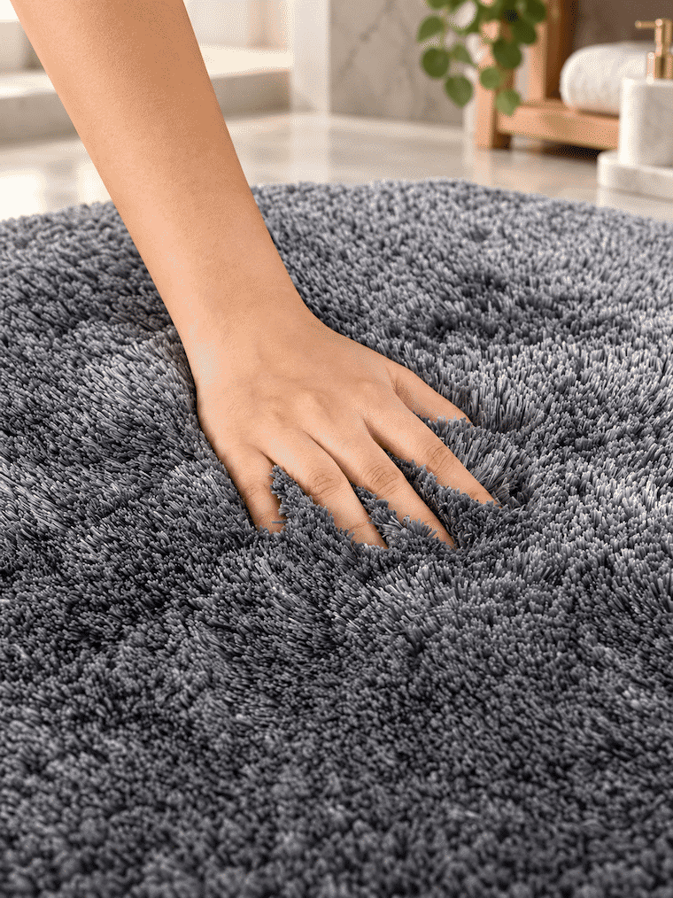 Round Lamb Bathmat