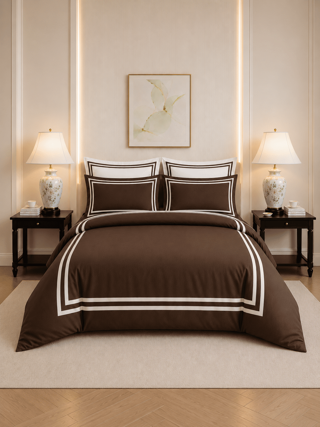 600 TC Cotton Duvet Cover with Pillowcases