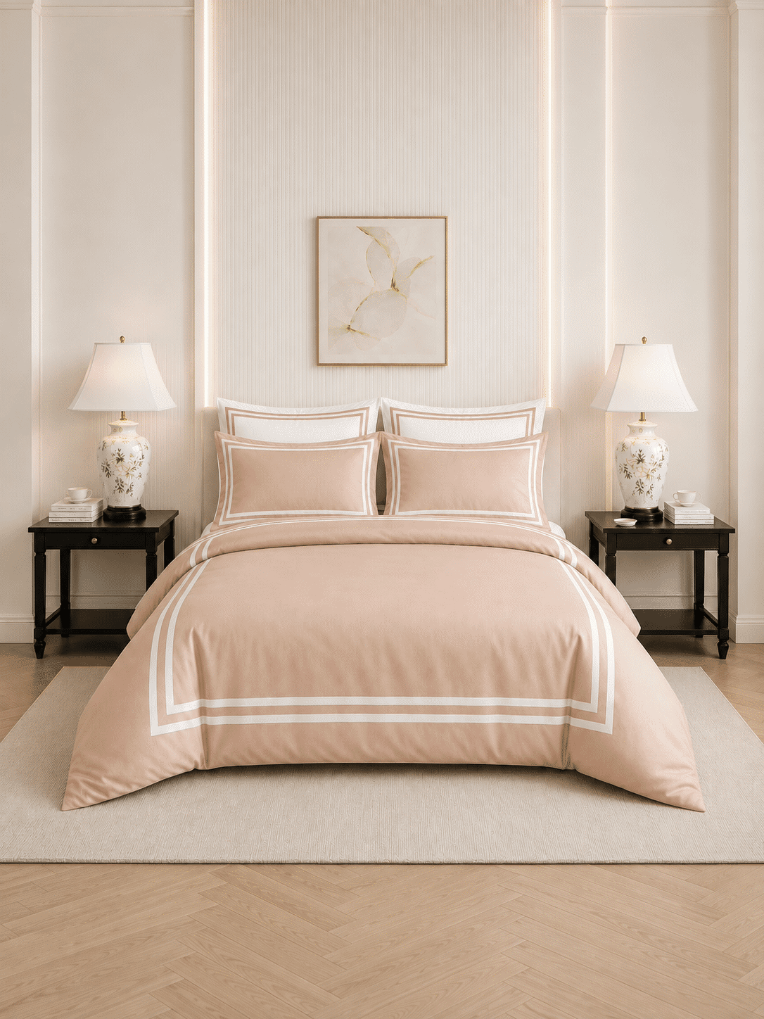 600 TC Cotton Duvet Cover with Pillowcases