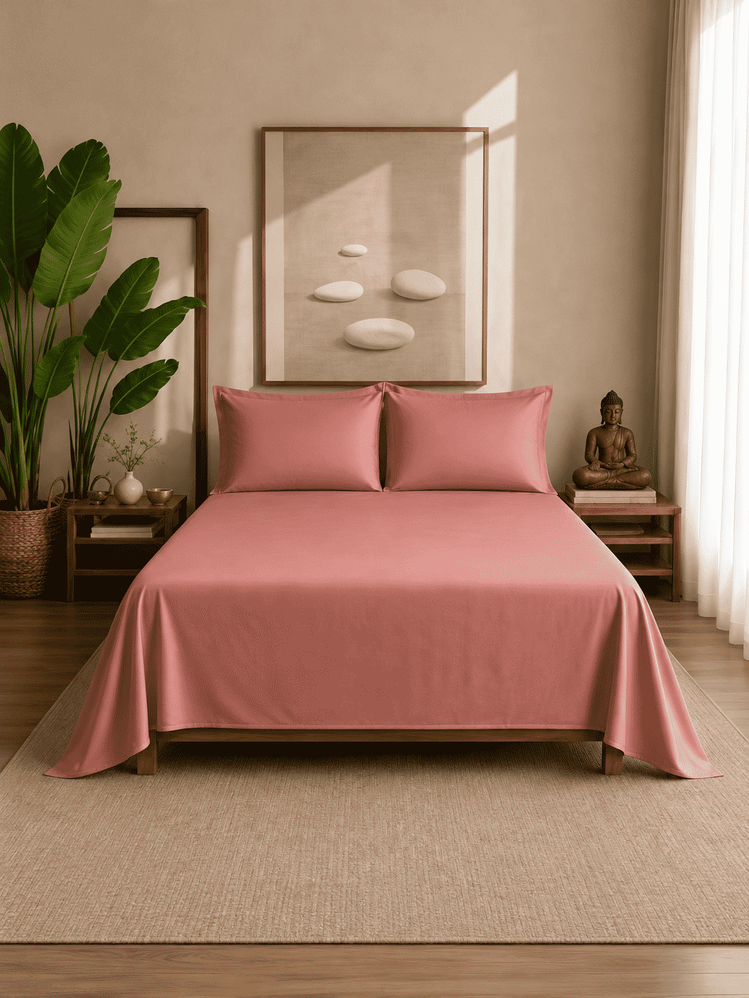 Eucalyptus Lyocell Cotton Bedsheet with Pillowcases
