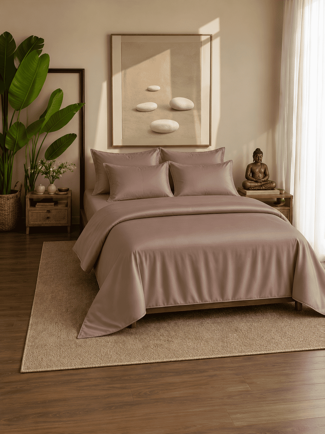Eucalyptus Lyocell Cotton Bedsheet with Pillowcases