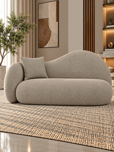 Velthra Suede Leather Upholstery Fabric Stone Beige