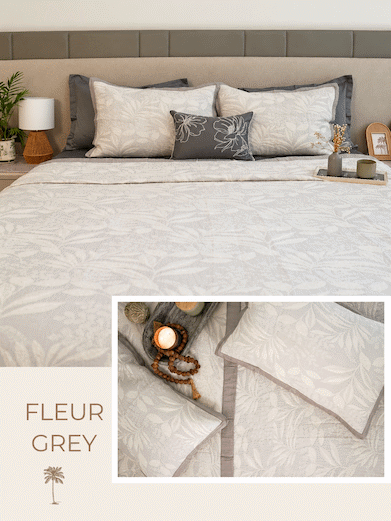 Sadyaska Palm Springs Fleur Cotton Bedding Set