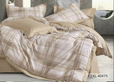 Four Seasons 350TC Geometric Double Bedsheet With Pillow Cover | FSXL 40475