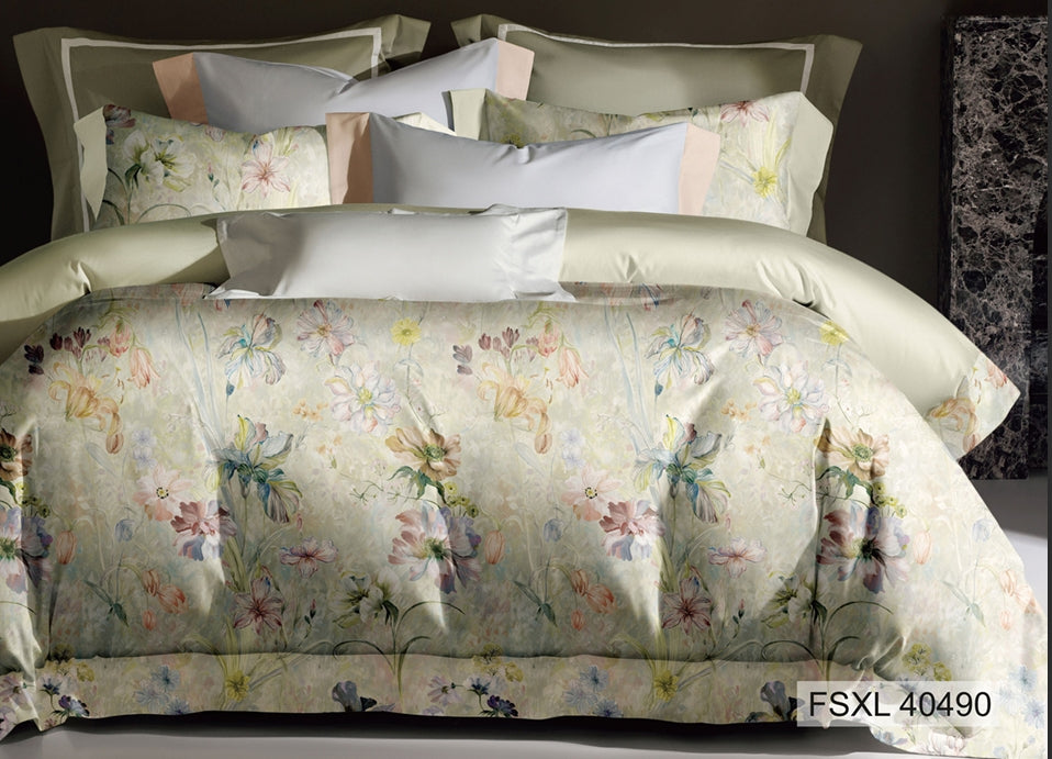 Four Seasons 350TC Floral Double Bedsheet With Pillow Cover | FSXL 40490 - Jagdishstoreonline 