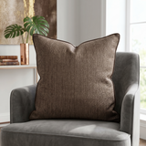 Brown Plain Cushion Cover