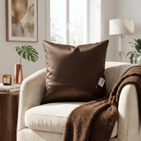 Brown Plain Cushion Cover